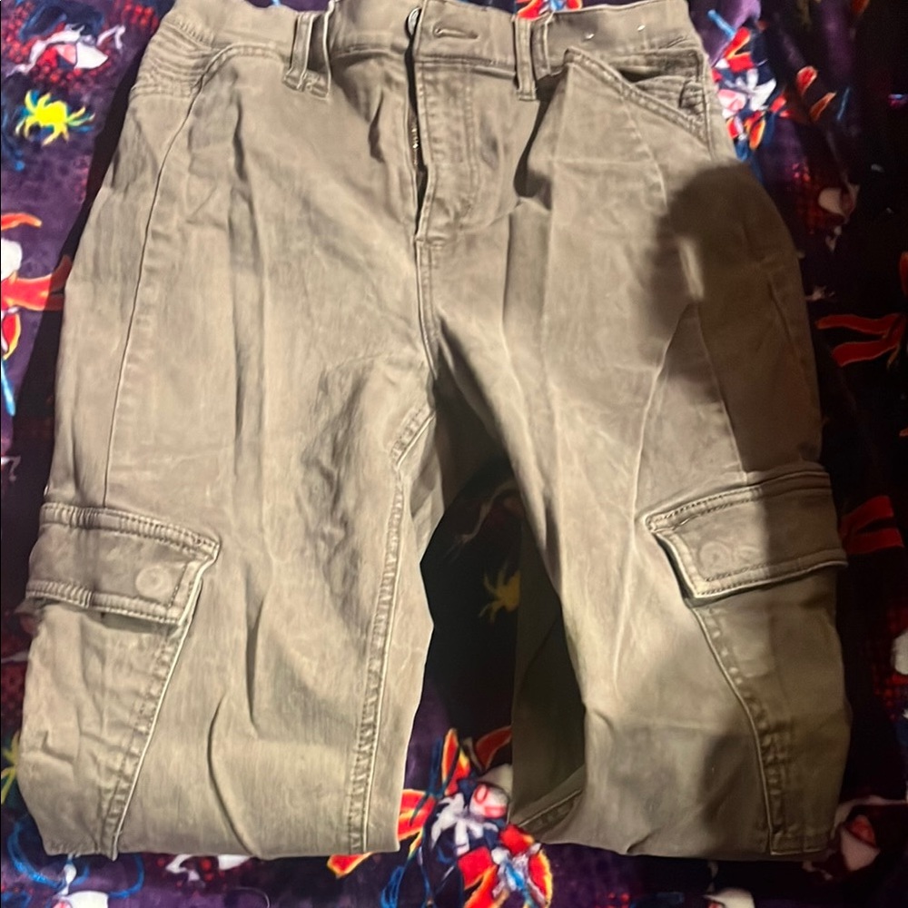 Kids Cargo Pants in Gray